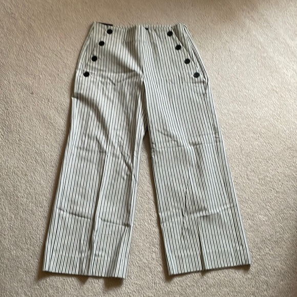 Banana Republic Pants - Banana republic wide crop stripe pants